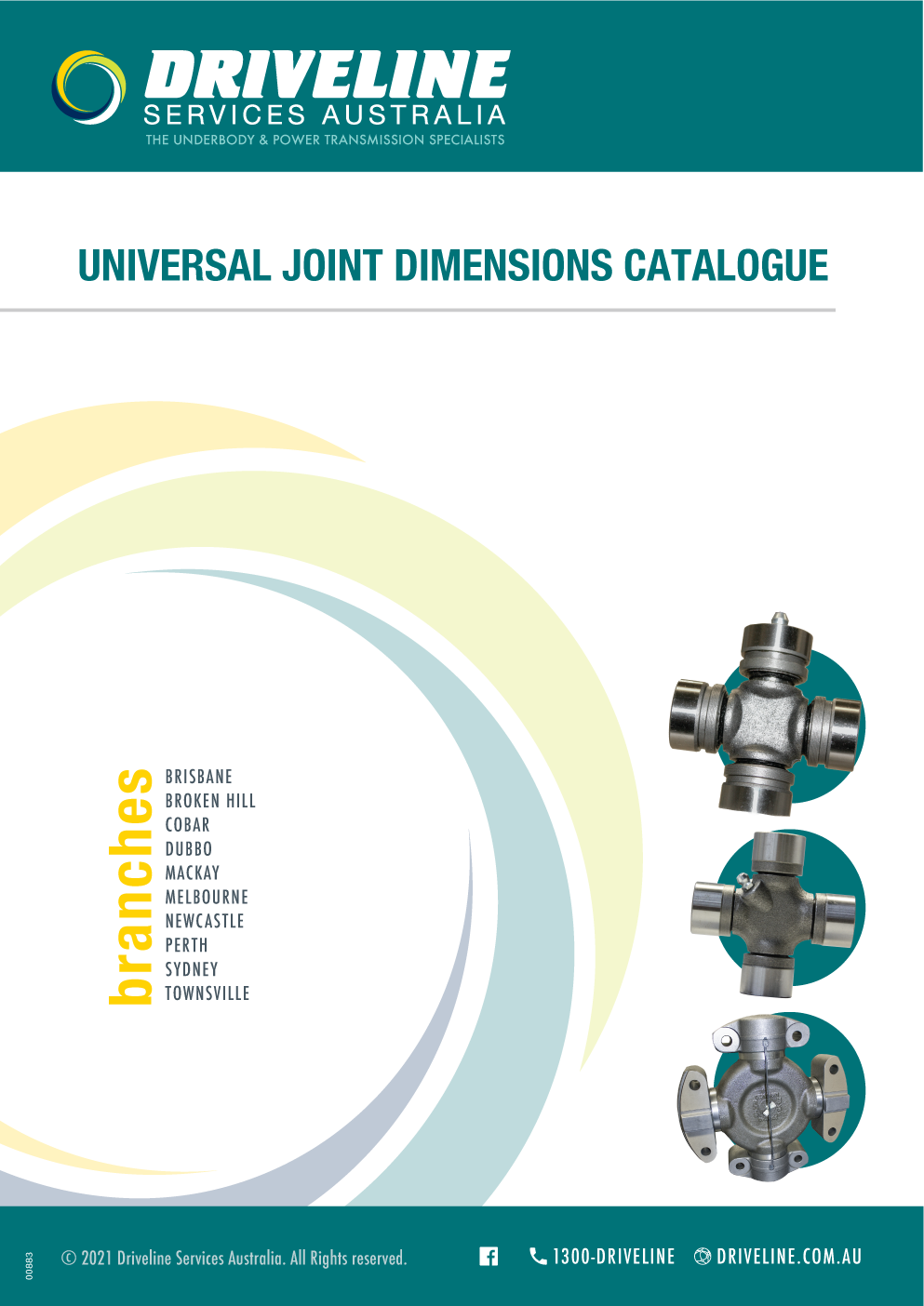 Universal Joint Dimensions Catalogue Driveline Services Australia