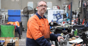 man standing in the workshop