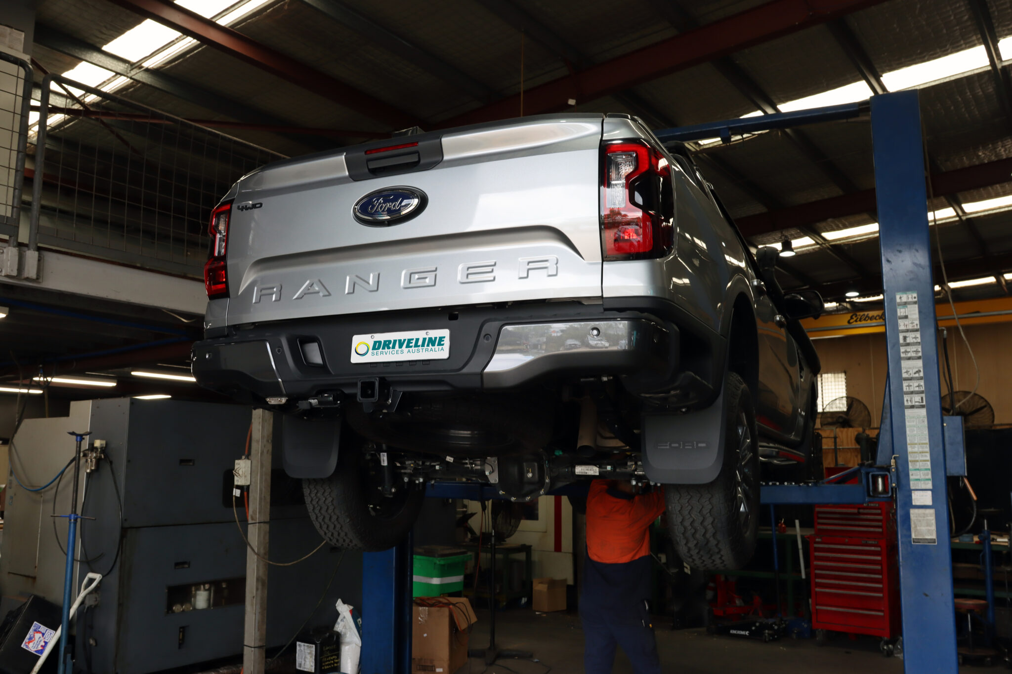 Ford Ranger in the workshop