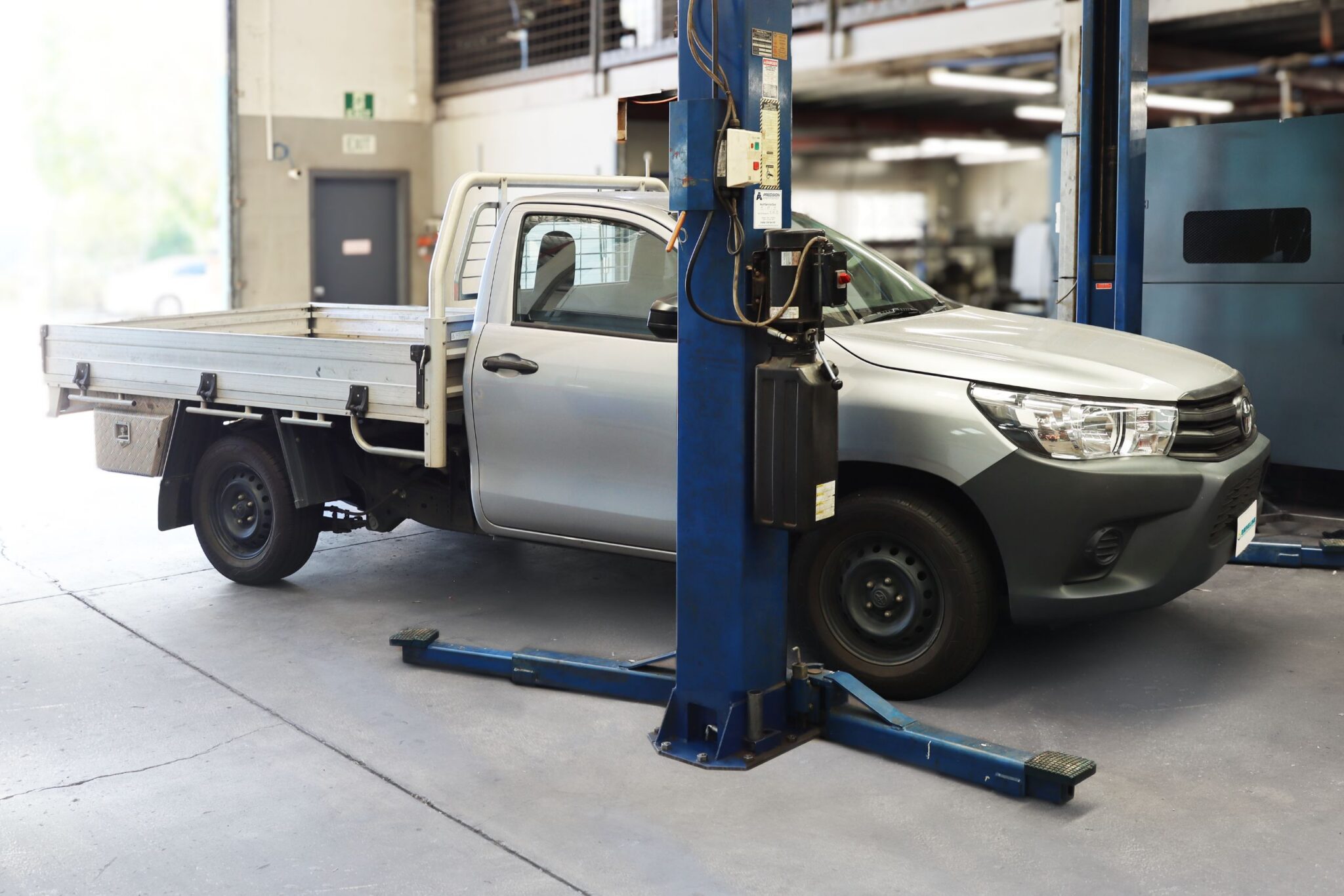 HiLux workmate ute in Driveline workshop