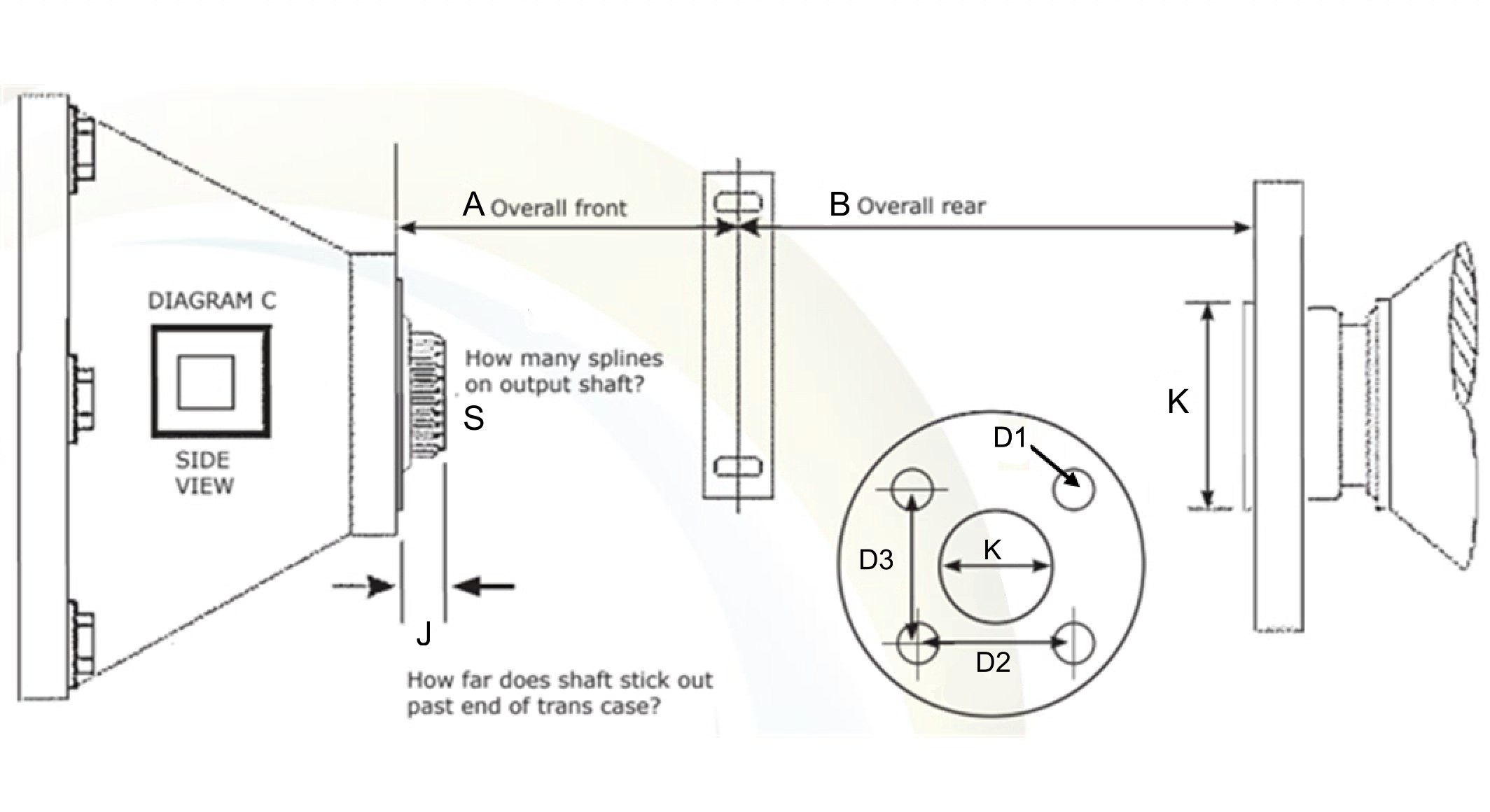 Dual piece driveshaft spline-flange